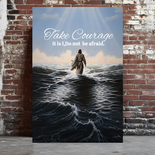 Inspiring Ocean Scene Canvas Art - Religious and Spiritual Decor
