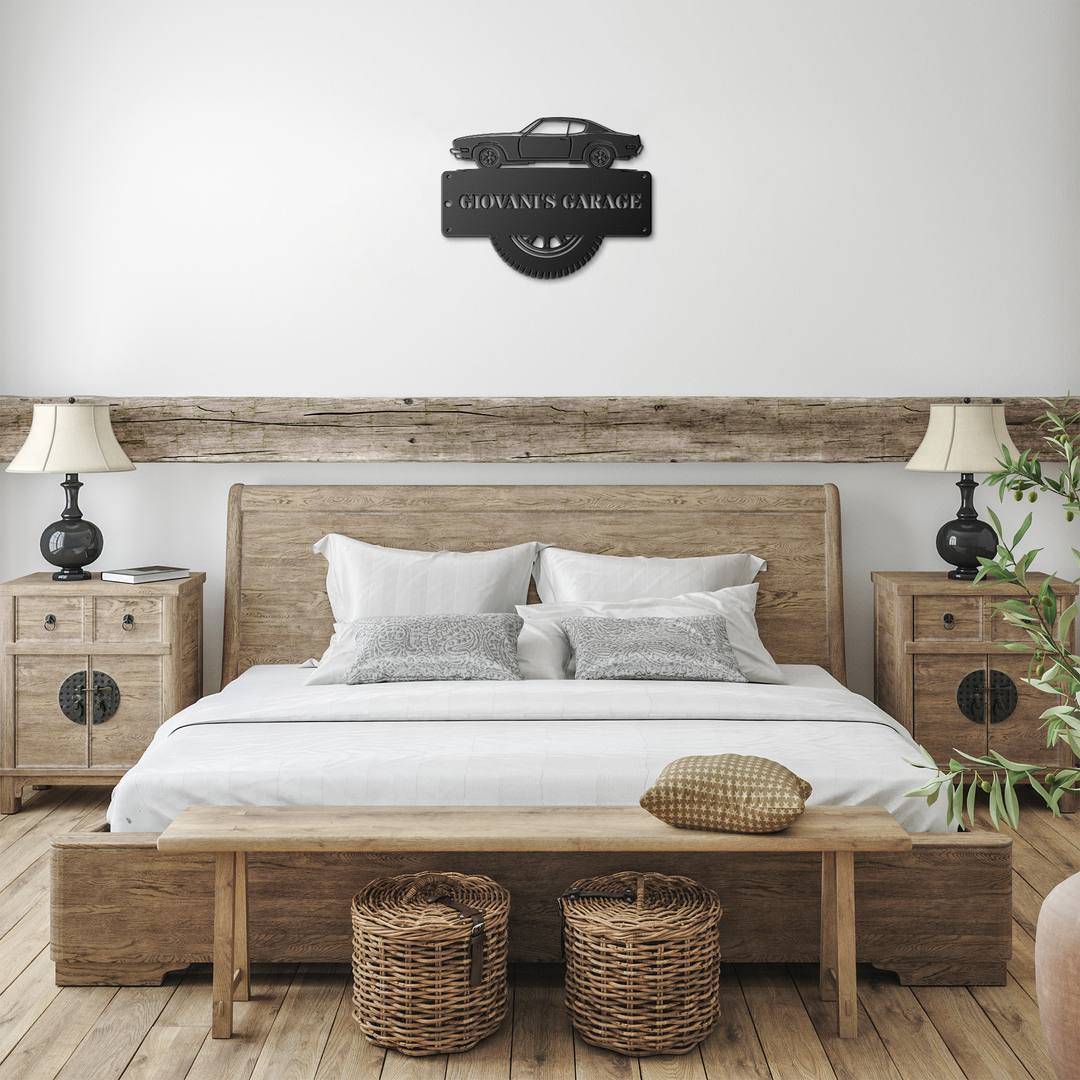 Custom Metal Garage Sign - Personalized Car Decor