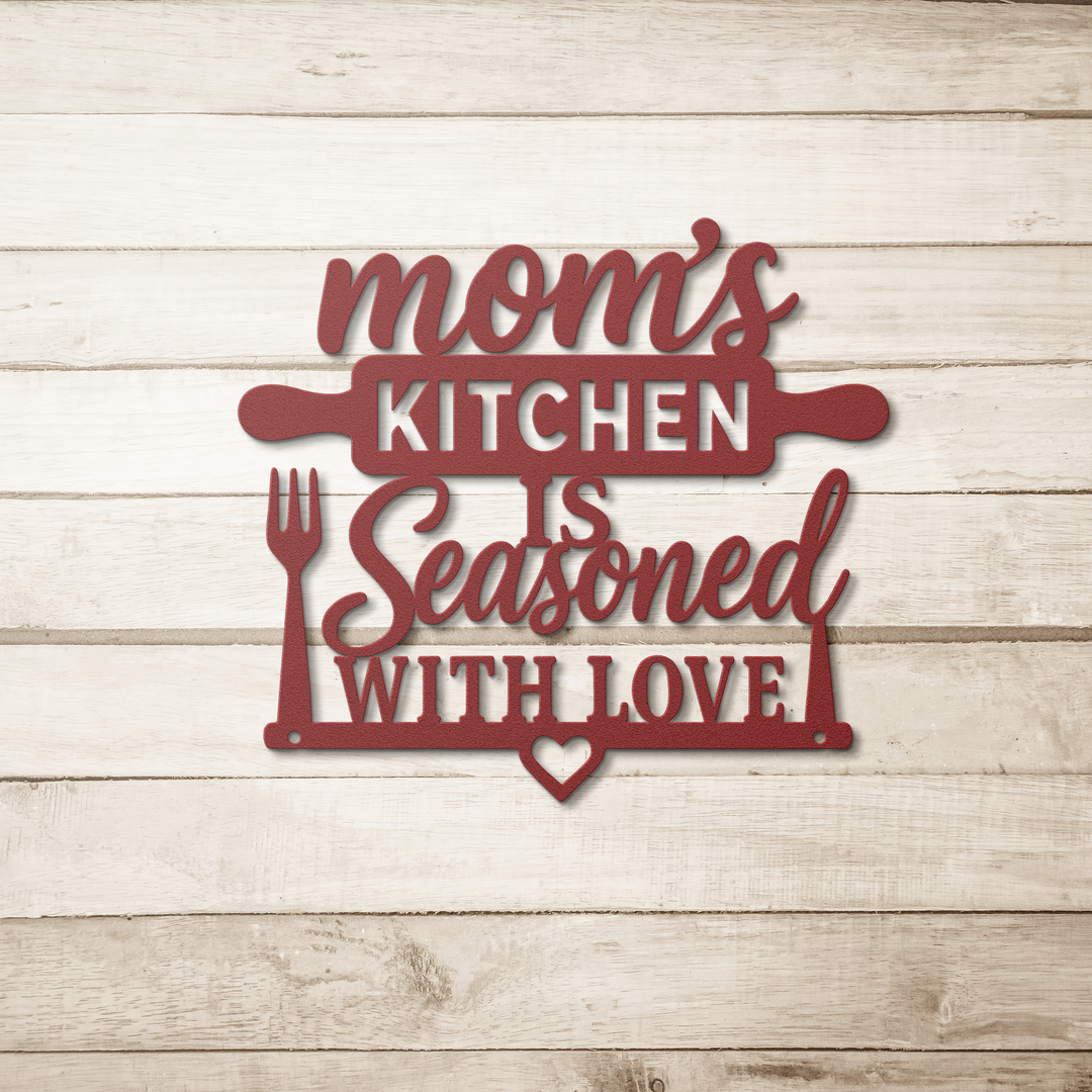 Custom Metal Kitchen Wall Sign - Rustic Home Decor