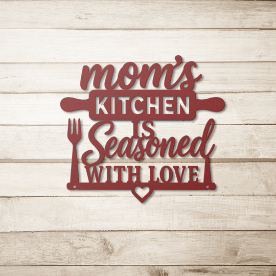 Custom Metal Kitchen Wall Sign - Rustic Home Decor