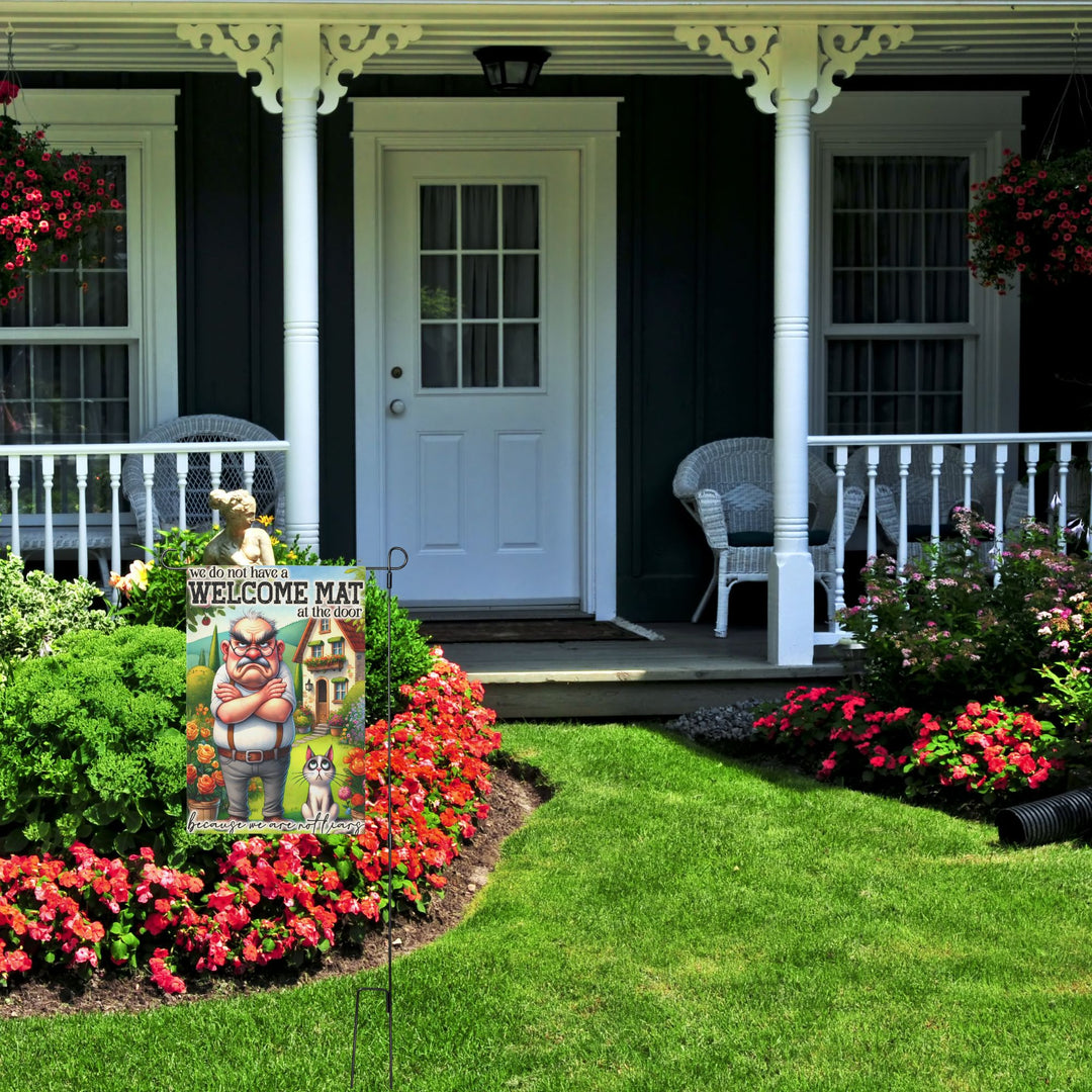 Funny Garden Flag - Quirky Outdoor Decor for Laughs