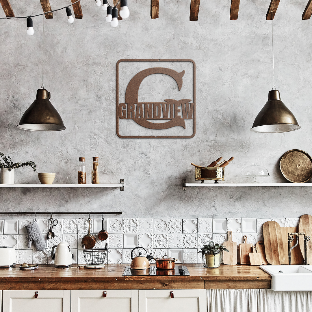 split monogram G PERSONALIZED