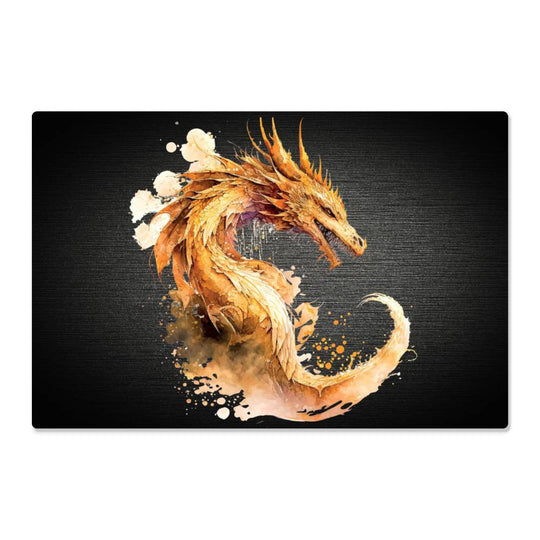 Dragon, Mythical Fantasy High Gloss Metal Art Print