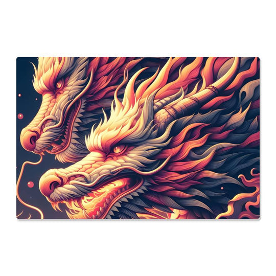 Chinese Dragon High Gloss Metal Art Print