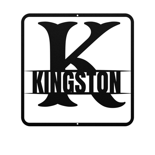 split monogram K PERSONALIZED