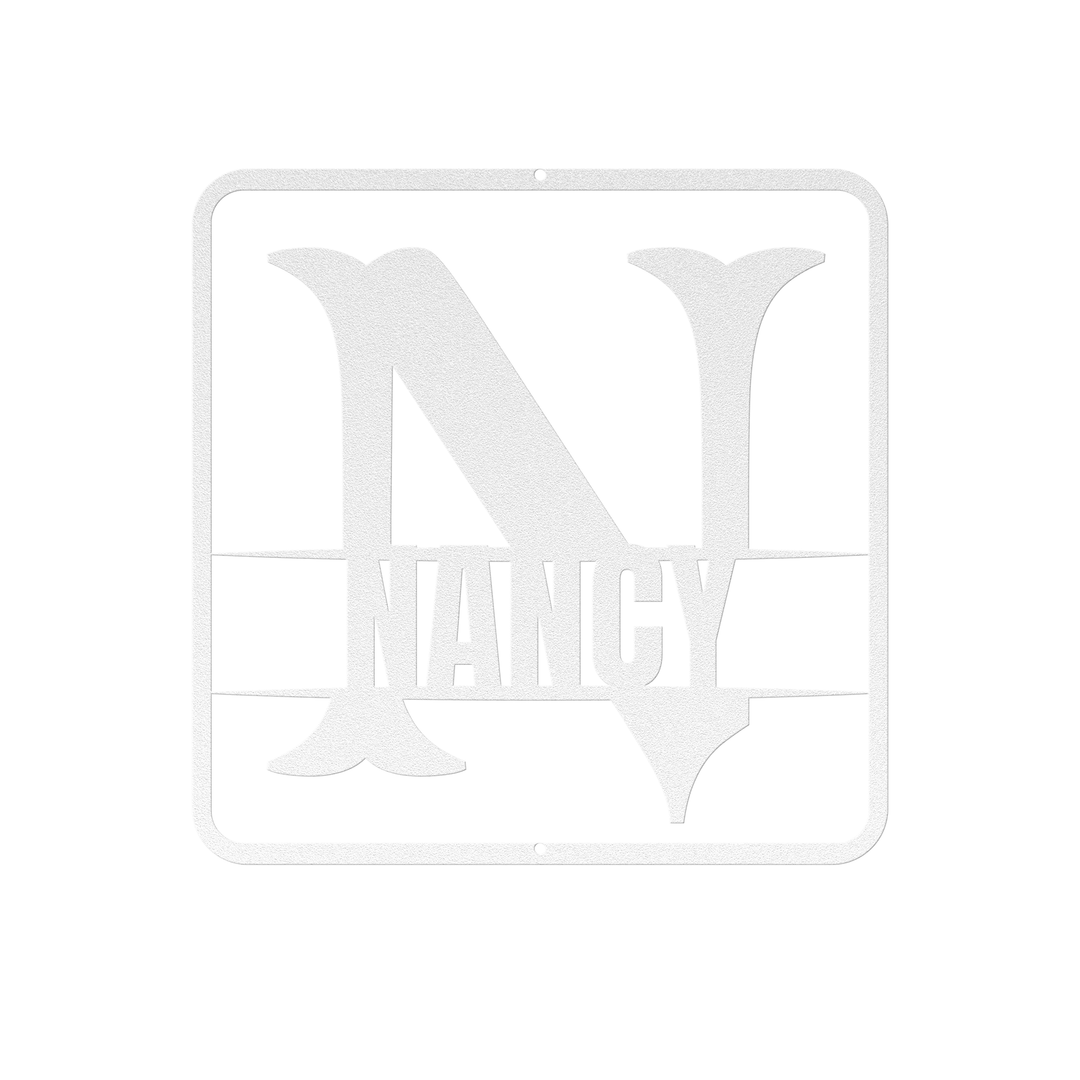 split monogram N PERSONALIZED