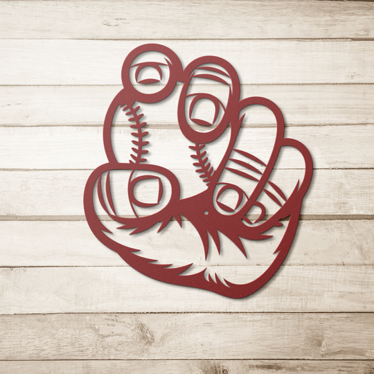 Baseball Wall Art - Metal Sign Decor for Sports Enthusiasts