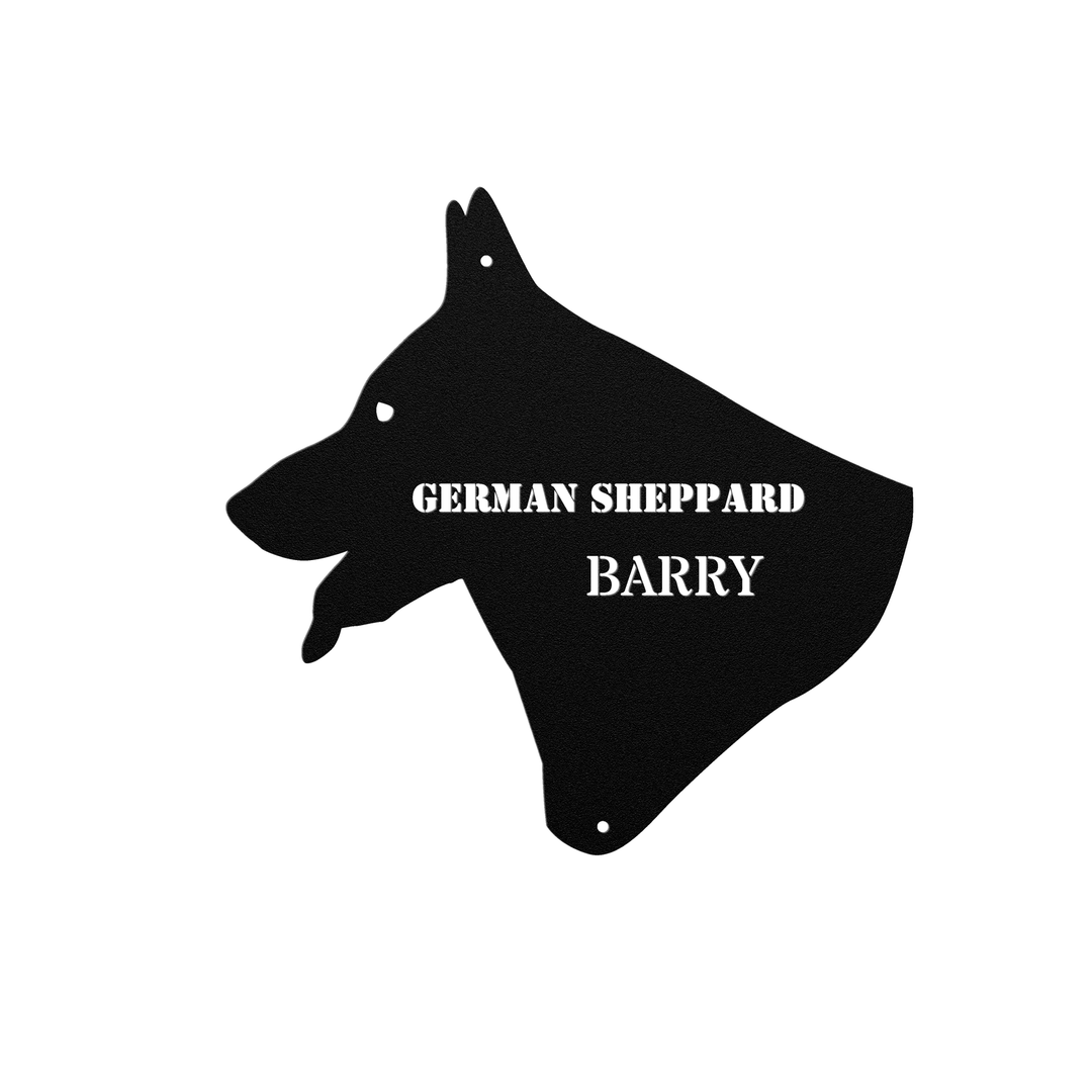 German Shepherd Metal Sign - Personalized Pet Wall Art