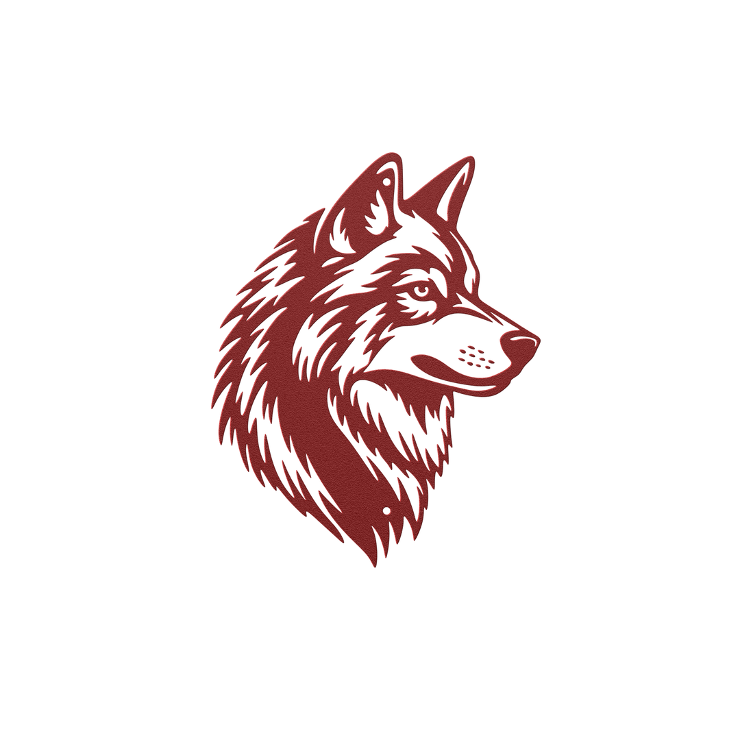 Wolf Metal Wall Art - Rustic Decorative Sign