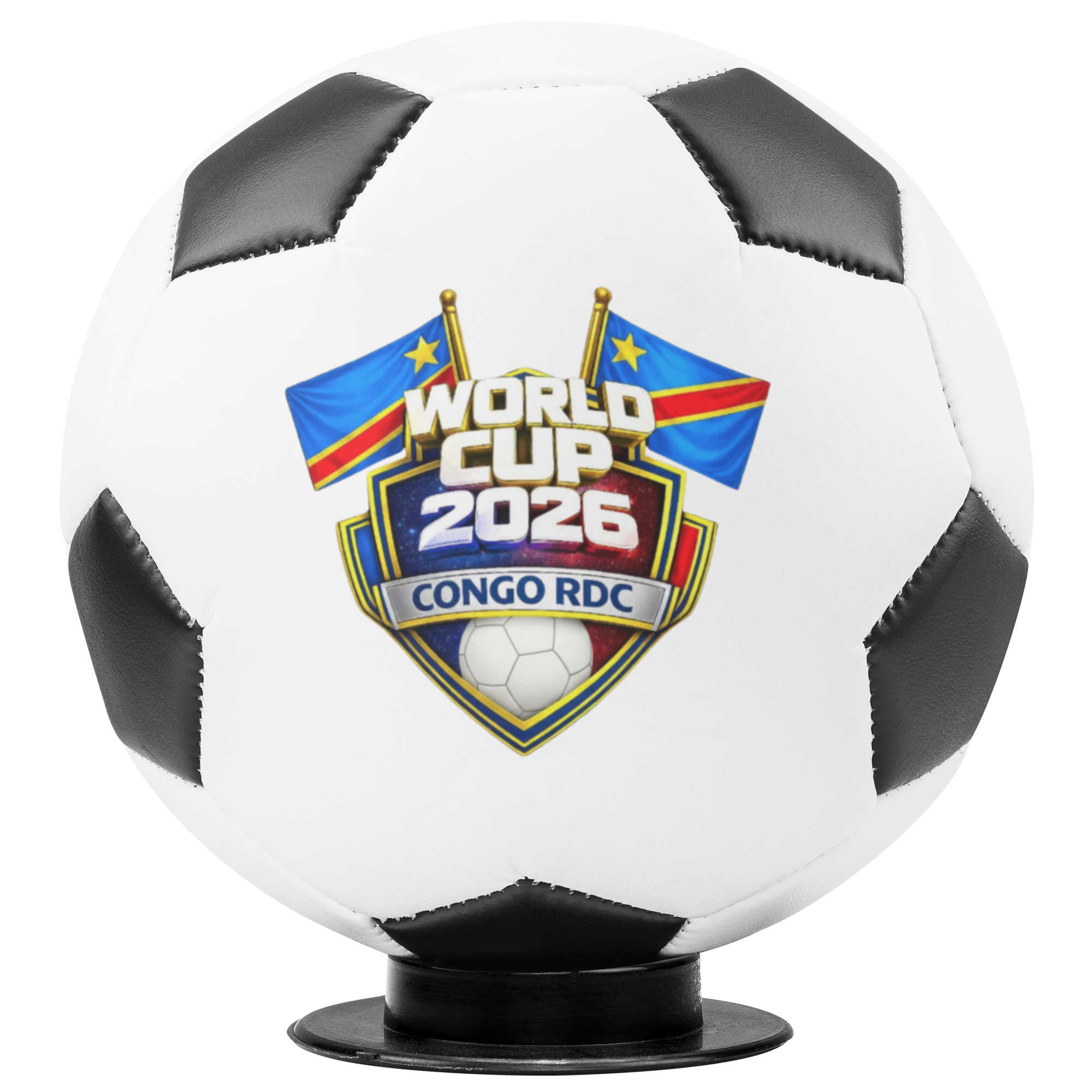 World Cup 2026 Mini Soccer Ball Keepsake - Congo RDC - Tailored Wall Expressions