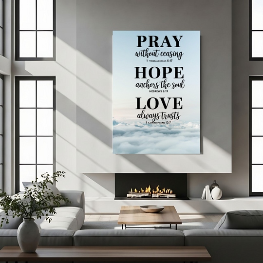 Christian Motivational Wall Art Canvas Print