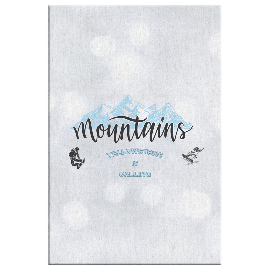 Canvas art featuring a Mountain West Winter Sports Theme - Tailored Wall ExpressionsCanvas139004