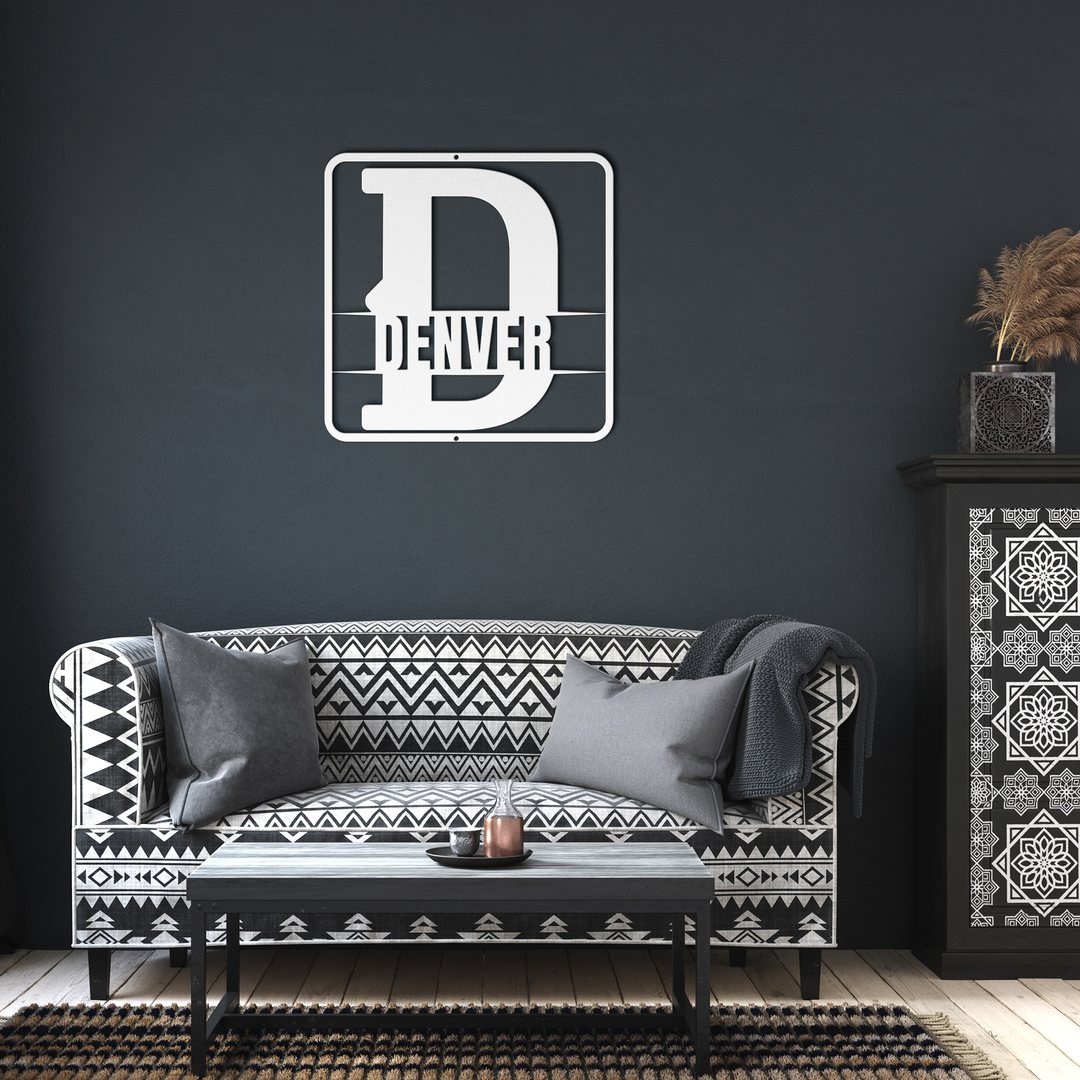 split monogram D personalized