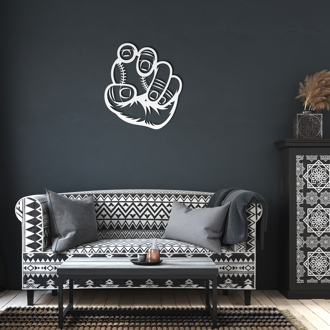 Baseball Wall Art - Metal Sign Decor for Sports Enthusiasts