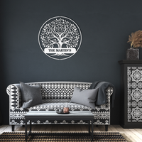 Metal Signs personalized family tree