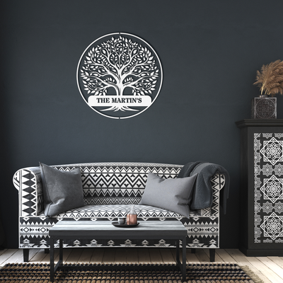 Metal Signs personalized family tree