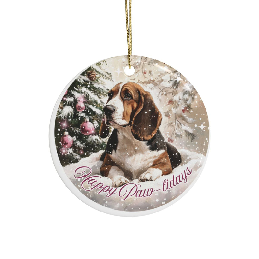 Christmas Ornament – Happy Paw-lidays