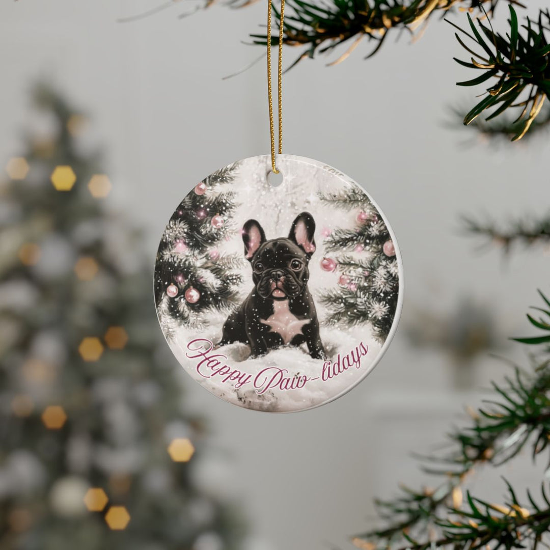 Christmas Ornament – Happy Paw-lidays