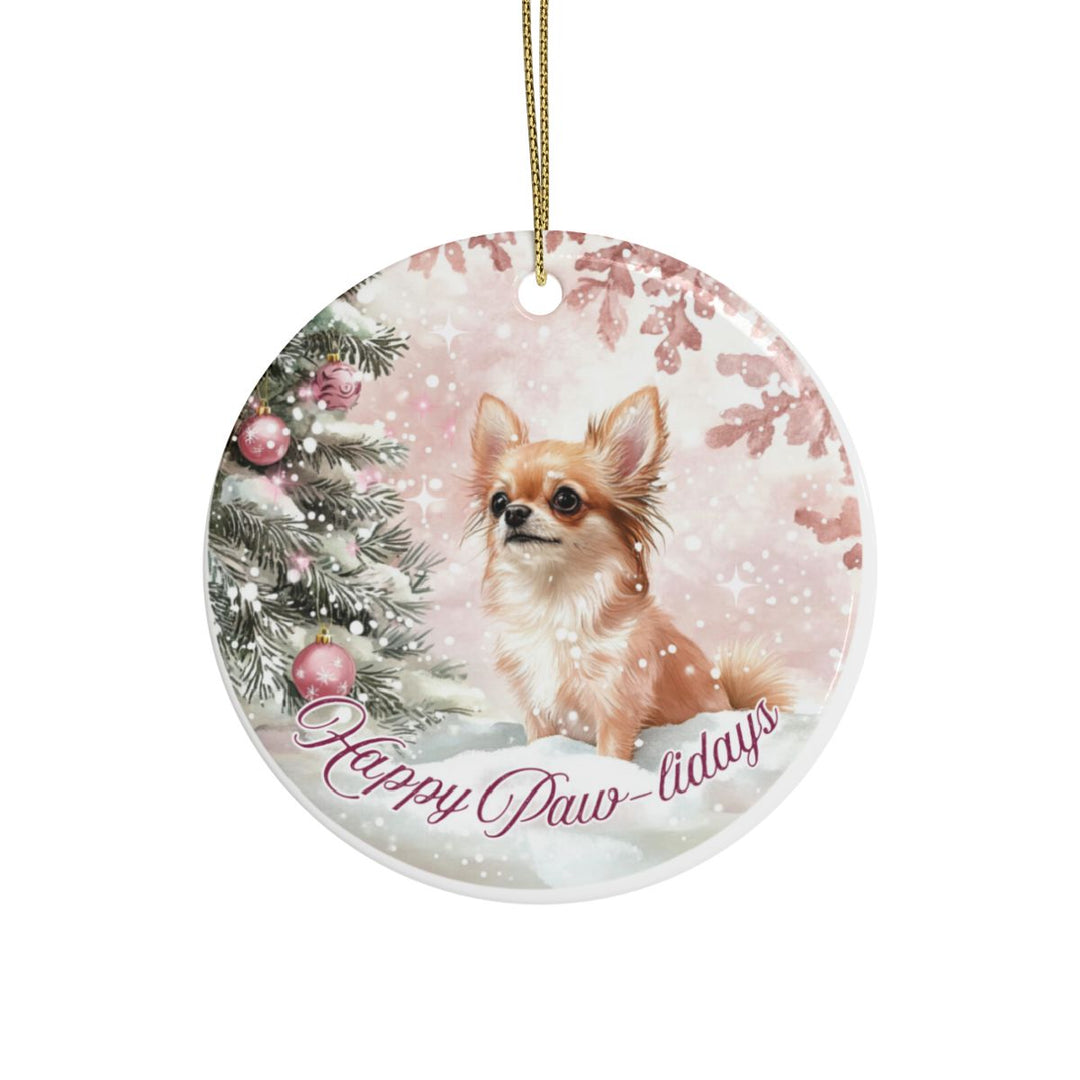 Christmas Ornament – Happy Paw-lidays