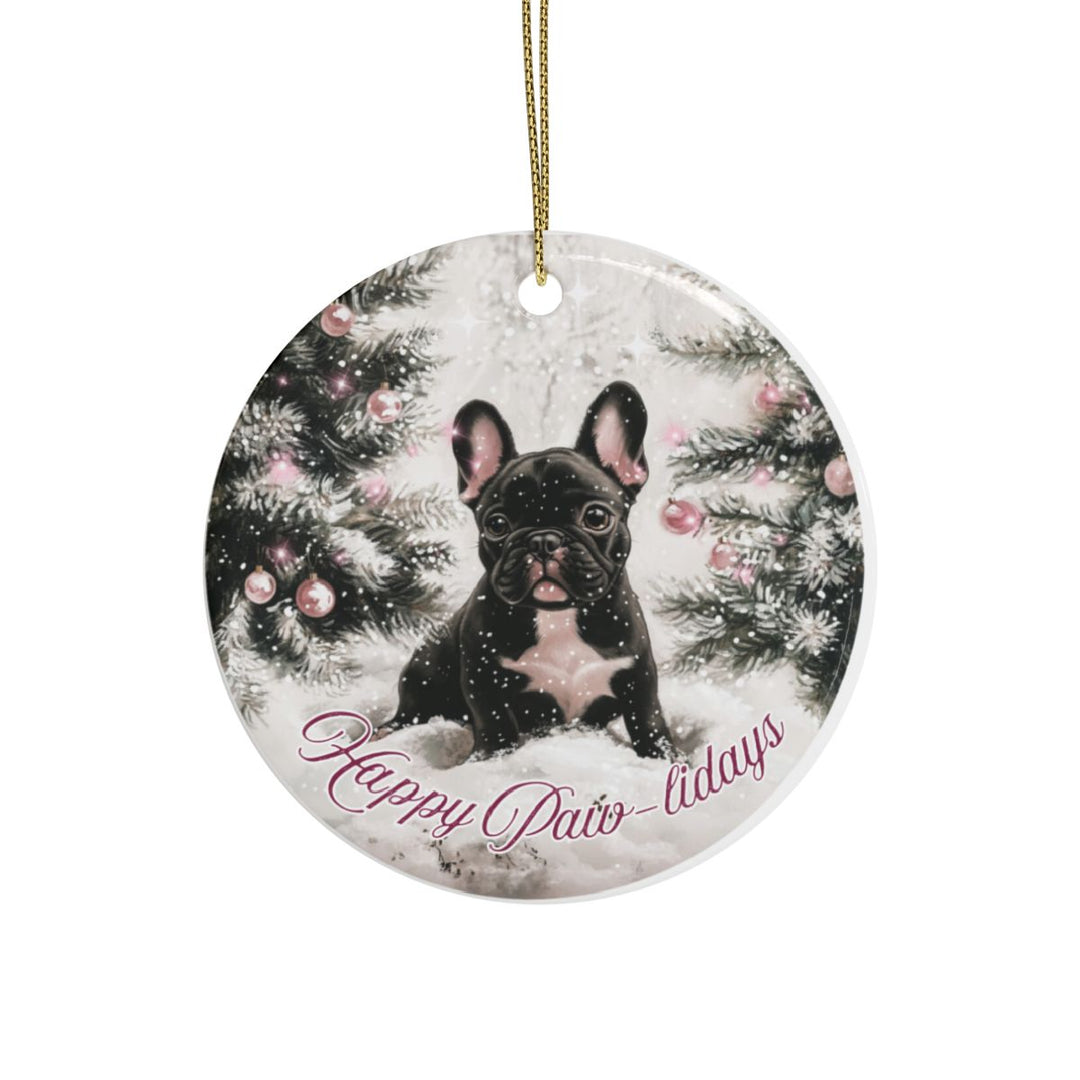 Christmas Ornament – Happy Paw-lidays