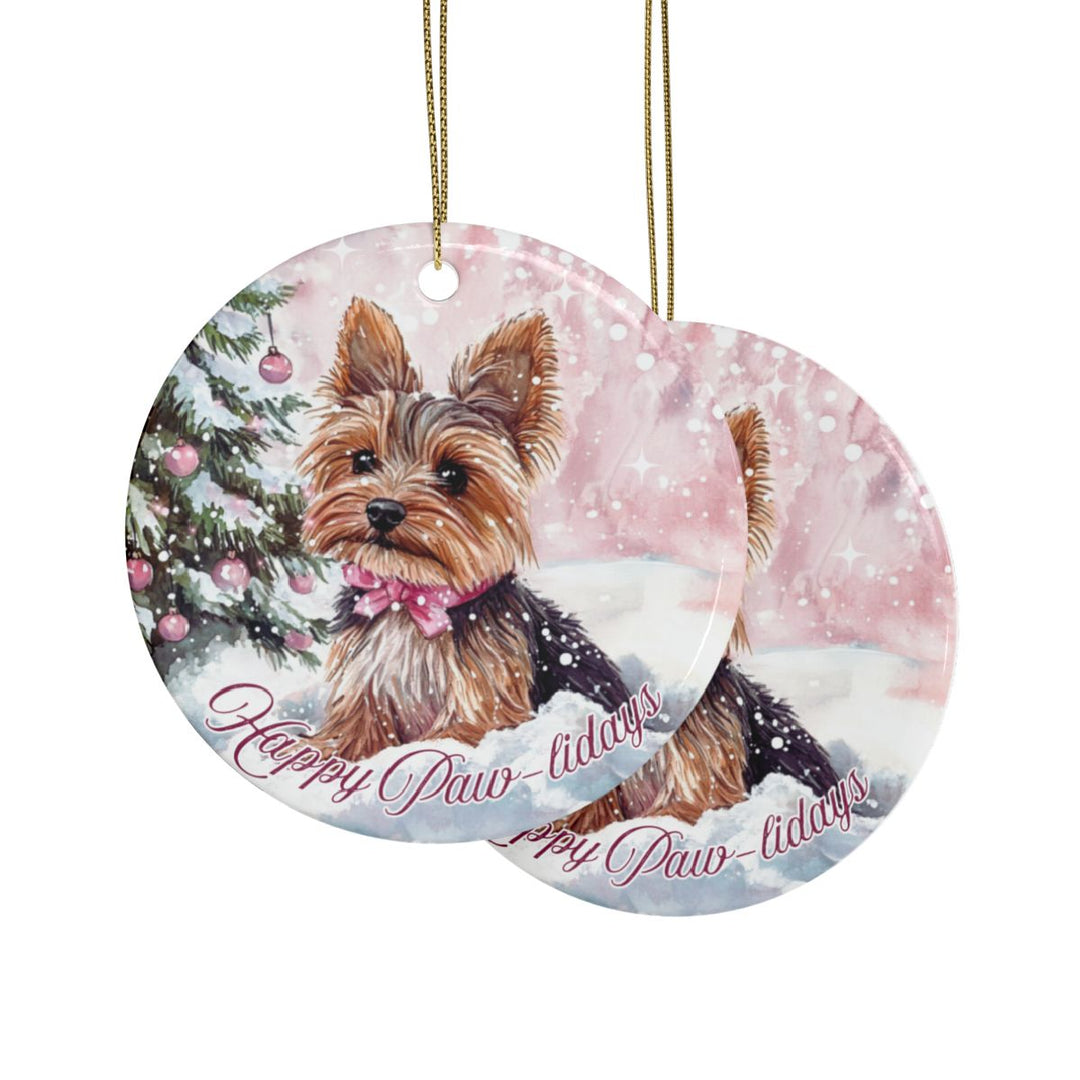 Christmas Ornament – Happy Paw-lidays