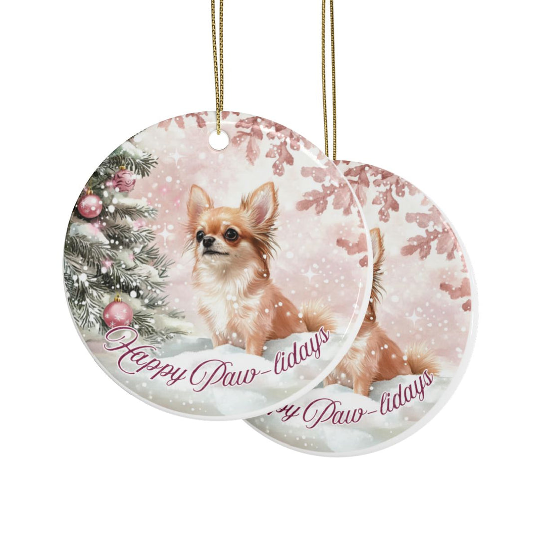 Christmas Ornament – Happy Paw-lidays