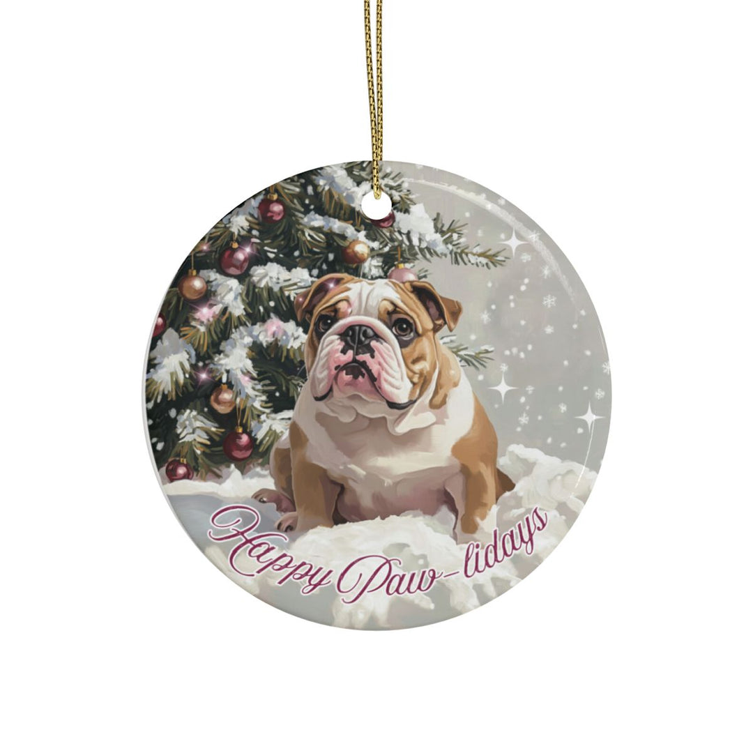 Christmas Ornament – Happy Paw-lidays