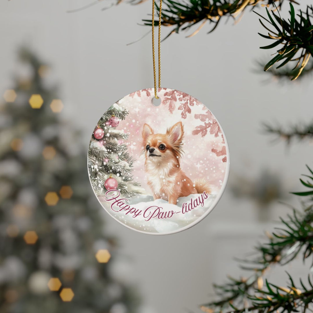 Christmas Ornament – Happy Paw-lidays