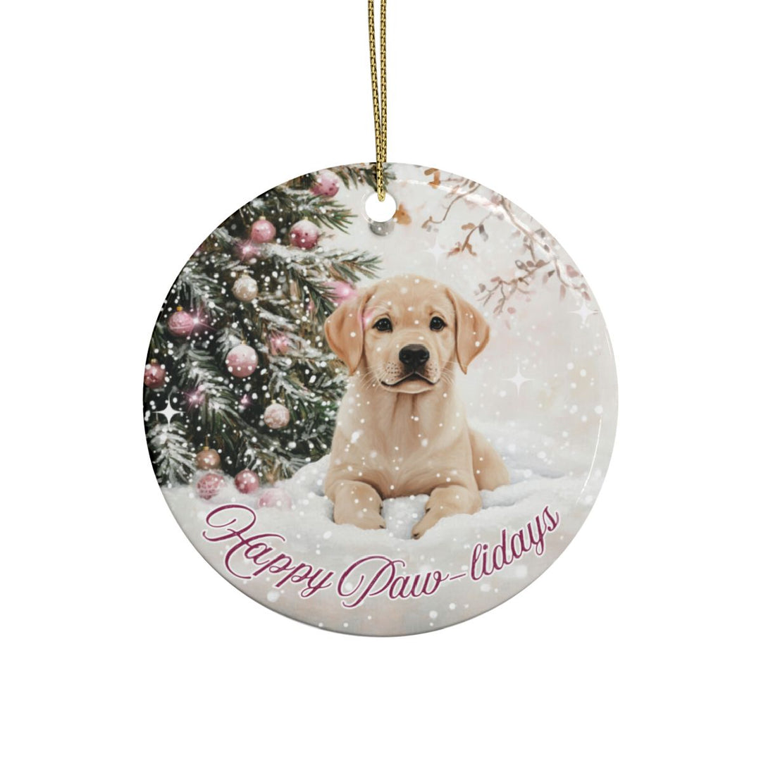 Christmas Ornament – Happy Paw-lidays