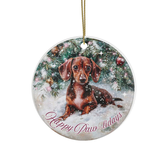 Christmas Ornament – Happy Paw-lidays