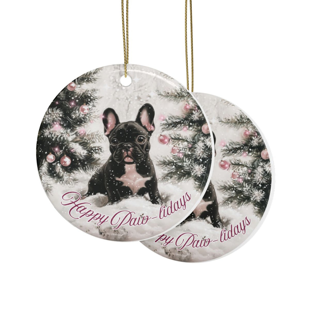 Christmas Ornament – Happy Paw-lidays