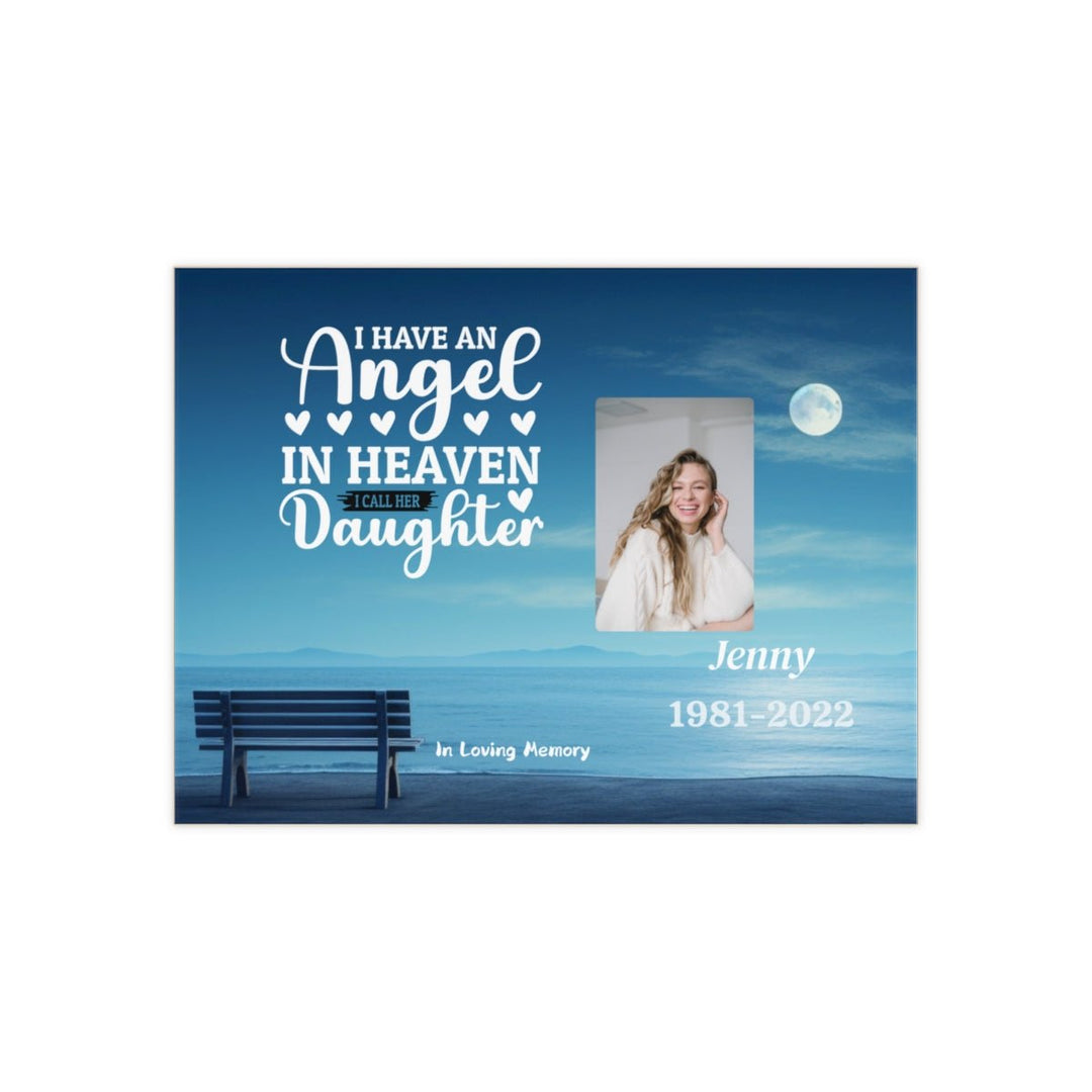 Ceramic Photo Tile custom text memorial for daughter Personalized - Tailored Wall ExpressionsHome Decorapod - 3666556