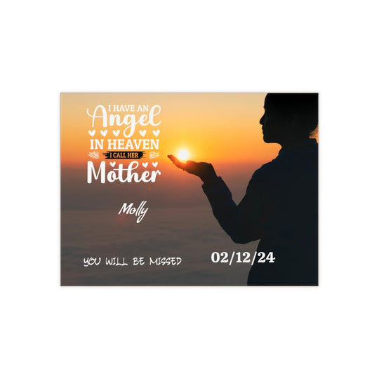 Ceramic Photo Tile custom text memorial for mother Personalized - Tailored Wall ExpressionsHome Decorapod - 3675394