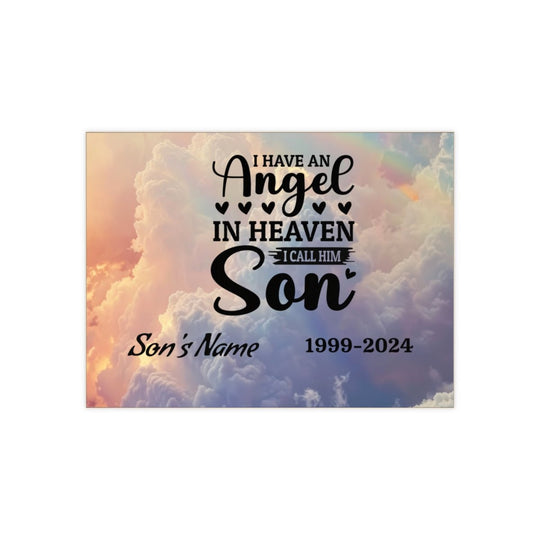 Ceramic Photo Tile memorial for son - Tailored Wall ExpressionsHome Decorapod - 3352134