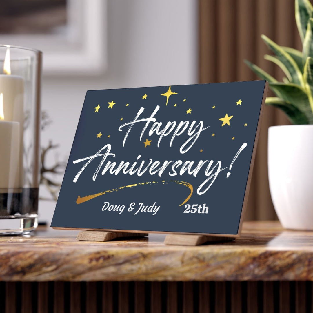 Ceramic Photo Tile personalized anniversary print - Tailored Wall ExpressionsHome Decorapod - 3362170