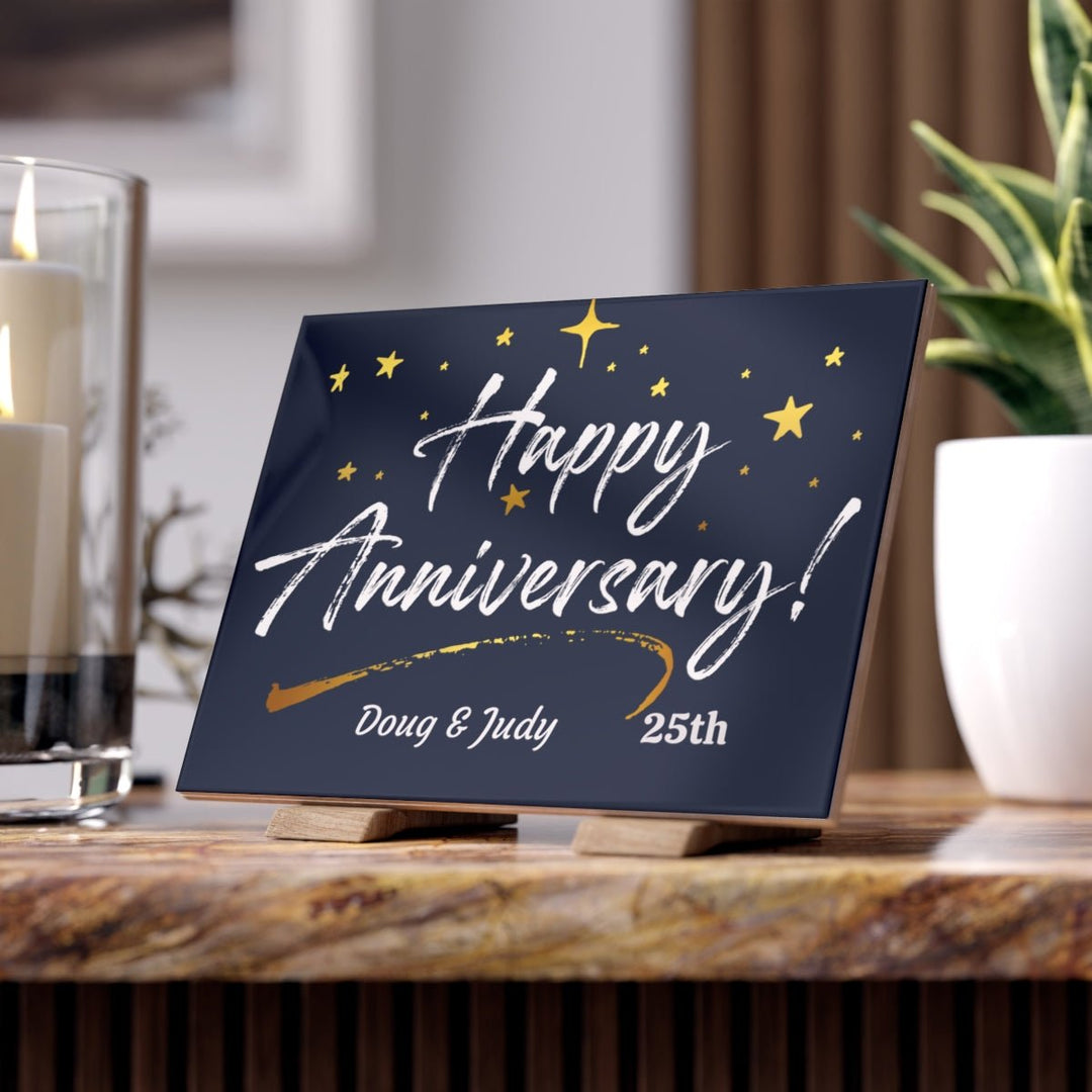 Ceramic Photo Tile personalized anniversary print - Tailored Wall ExpressionsHome Decorapod - 3362170