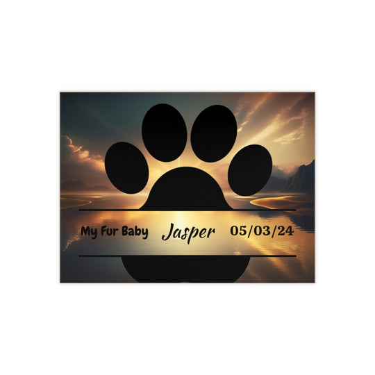 Ceramic Photo Tile pet memorial custom text