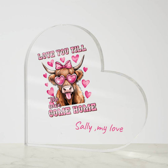 Valentine,anniversarry,special ocassionAcrylic Heart Plaque