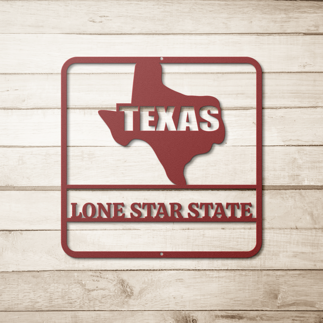 Metal Texas Wall Art - Outdoor Rustic Decor