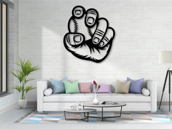 Baseball Wall Art - Metal Sign Decor for Sports Enthusiasts