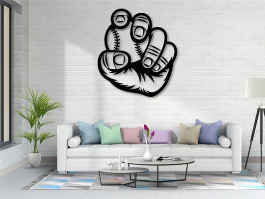 Baseball Wall Art - Metal Sign Decor for Sports Enthusiasts