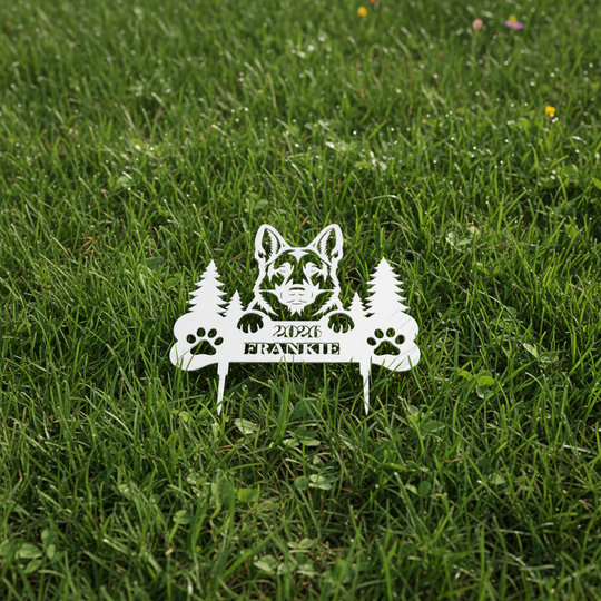 Memorial Garden Stake /Personalized German Sheppard
