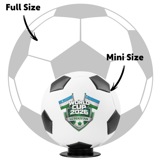 Mini Soccer Ball Keepsake - Uzbekistan World Cup 2026 Souvenir