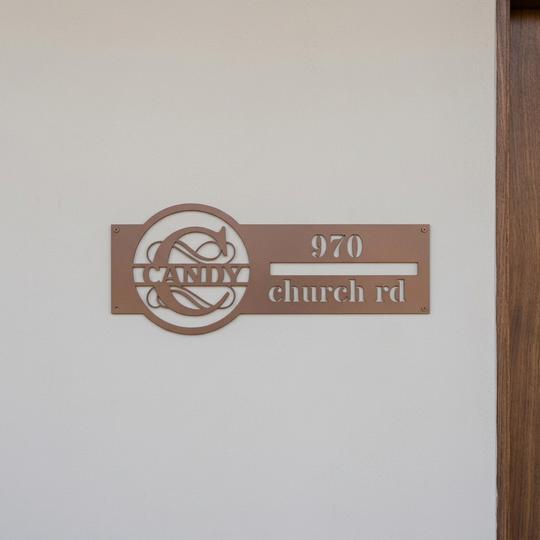 Copper C address sign