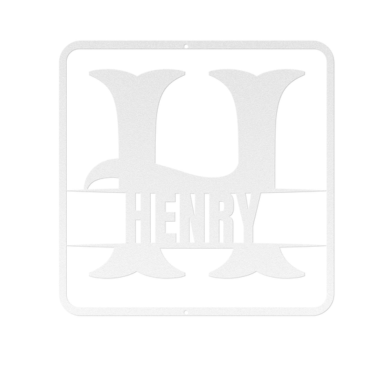 split monogram H PERSONALIZED