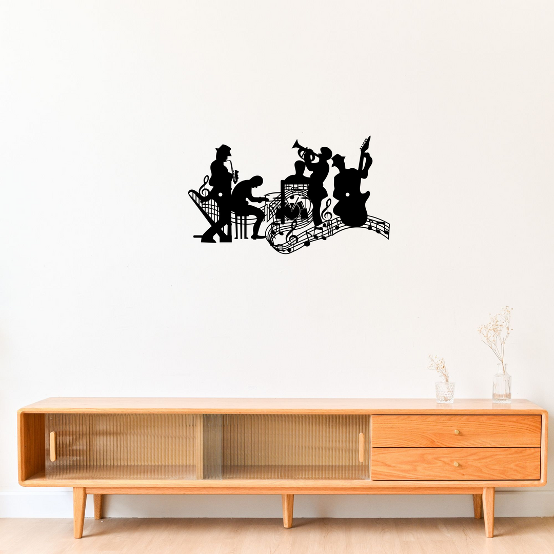 Metal Music Band Wall Art - Jazz Musician Decor