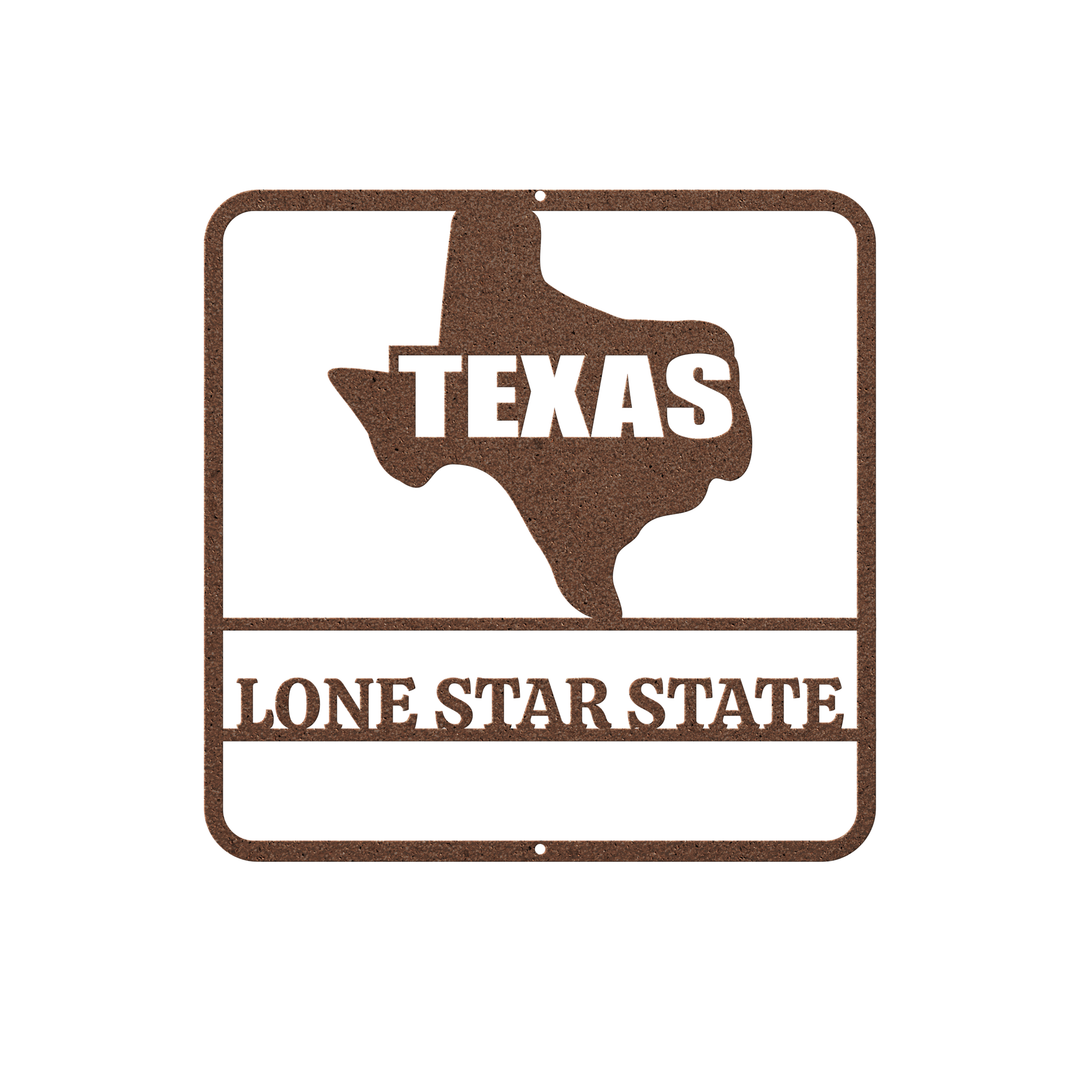 Metal Texas Wall Art - Outdoor Rustic Decor
