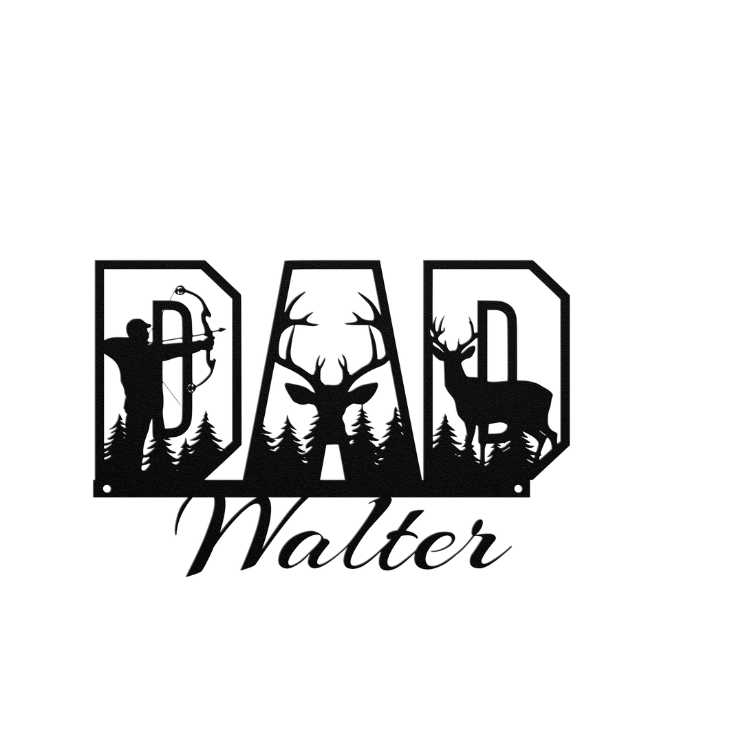 Custom Metal Wall Art for Dad - Personalized Gift