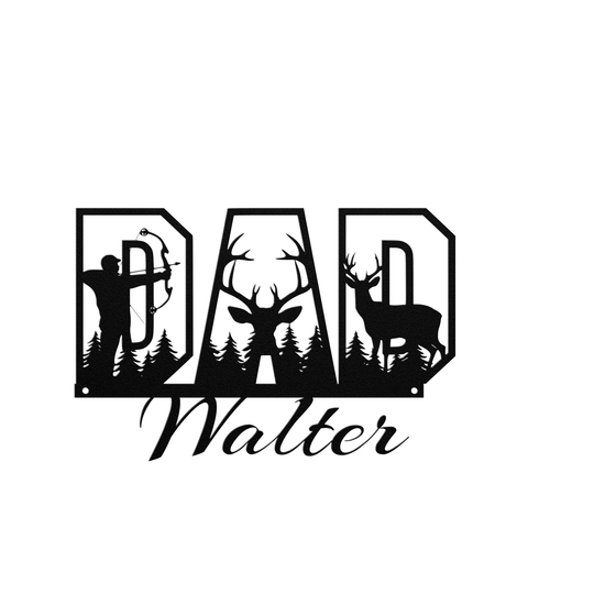 Custom Metal Wall Art for Dad - Personalized Gift