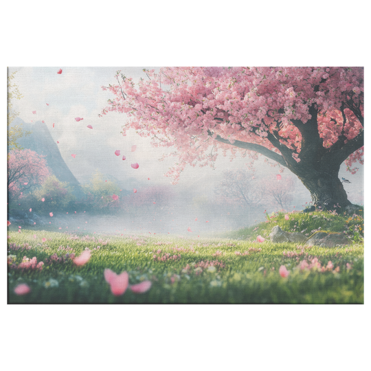 Asian Cherry Blossom Canvas Wall Art Canvas AnywherePOD 12x18